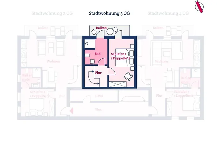 Stadtwohnung 3 Appartamento *